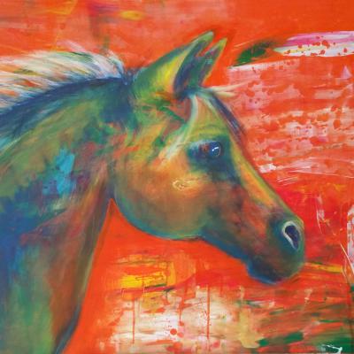 Freysylvia Arabian Horse 80x120cm Acryl